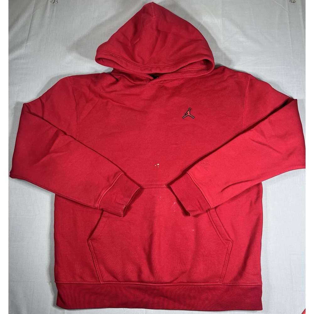 Jordan Hoodie Jumpman Pullover Red Mens Large